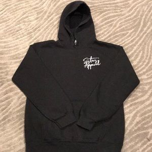 James Charles Sisters Repeating Logo Hoodie Black